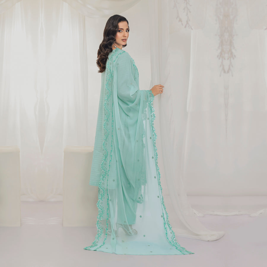 Mint Bliss Embroidered 3-Piece Suit