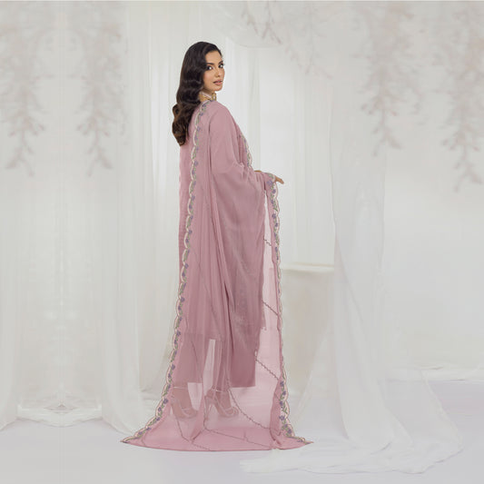 Mauve Dream 3-Piece Embroidered Suit